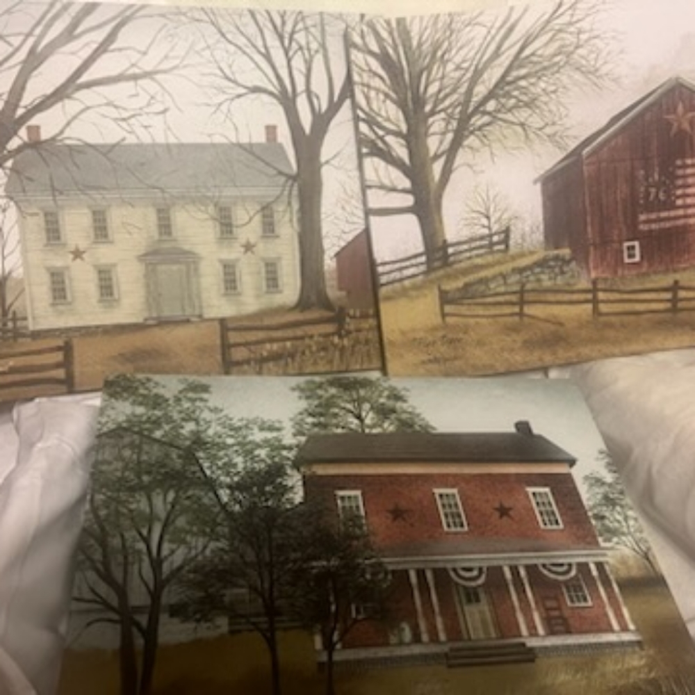 Lot of 3 Americana paintings